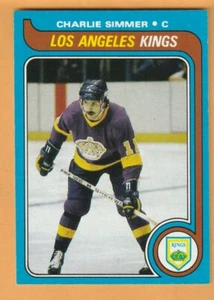 Charlie Simmer Los Angeles Kings 1979-80 Topps #191 radiocontrol novato - Imagen 1 de 2