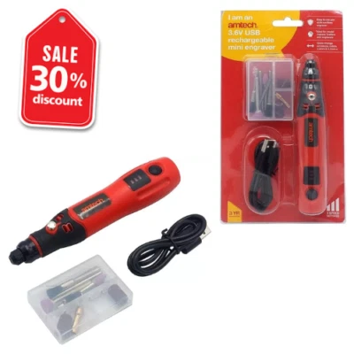 Amtech V2546 3.6V USB Pluma Estilo Recargable Inalámbrico Mini Grabador Set 3 Velocidades Foto 1 de 3