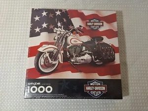 Vintage 1998 Harley Davidson Motorcycle Puzzle Springbok 1000 Piece New Sealed - Picture 1 of 11