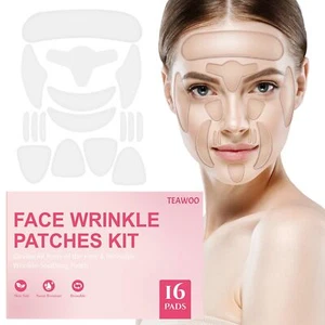 16 PCS Reusable Face Wrinkle Patches Kit | Face Patches for Wrinkles Overnigh... - Picture 1 of 6