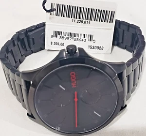 $295 MSRP| Hugo Boss 1530028 Jump Ionic Plated Black Steel Men's Watch~ RARE - Picture 1 of 7