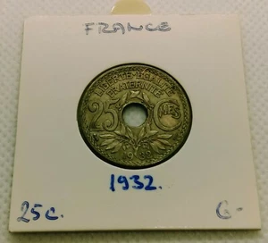 25 Centimes 1932. France coin, Nickel-bronze ! - Picture 1 of 2