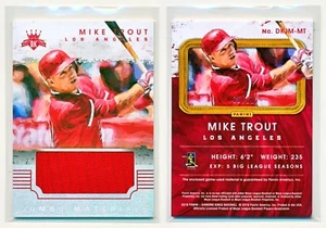 2016 Diamond Kings Jumbo Materials Silver Mike Trout 08/10 - Short Print - Rare - Bild 1 von 1