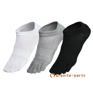 6 Pairs Low Cut Five Finger Toe Ankle Casual Sport Men Combed Cotton Socks 10-13 - Picture 1 of 12