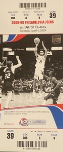 Sixers NBA 2009 Boleto Andre Miller Triple Doble PHI Clinches Playoffs - Imagen 1 de 1