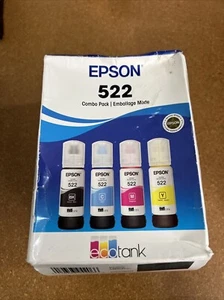 Epson 522 Confezione Combo EcoTank Nera e Tricolore Scad. 2029 SIGILLATO NUOVO! - Foto 1 di 6