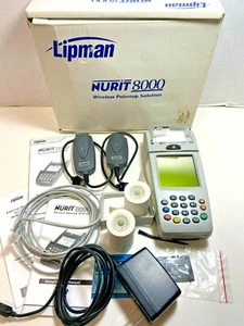 Lipman Nurit 8000 BM3-900M Card Terminal Kit w/ Modems Cables Paper Manuals Box - Picture 1 of 4