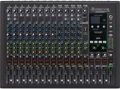 Mackie Onyx16 Premium Analog 16-Channel Premium Analog Mixer w/ USB, New! - Image 1 of 4