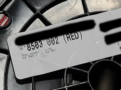 Fio de conexão Belden 8503 #22awg MIL-W-16878/1 Premium Milspec 600V/105C vermelho/50 pés - Imagem 1 de 3