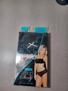 New in Pack 3 Pairs Smart & Sexy Sheer Dot Mesh Cheeky Hipsters SZ XXL/9 - Picture 1 of 2