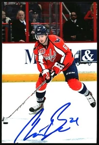 Chris Brown Autographed 4x6 Color Photo Washington Capitals #67 Red Jersey A - Picture 1 of 2