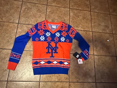New York Mets Adult Medium Ugly Christmas Sweater - Image 1 of 2