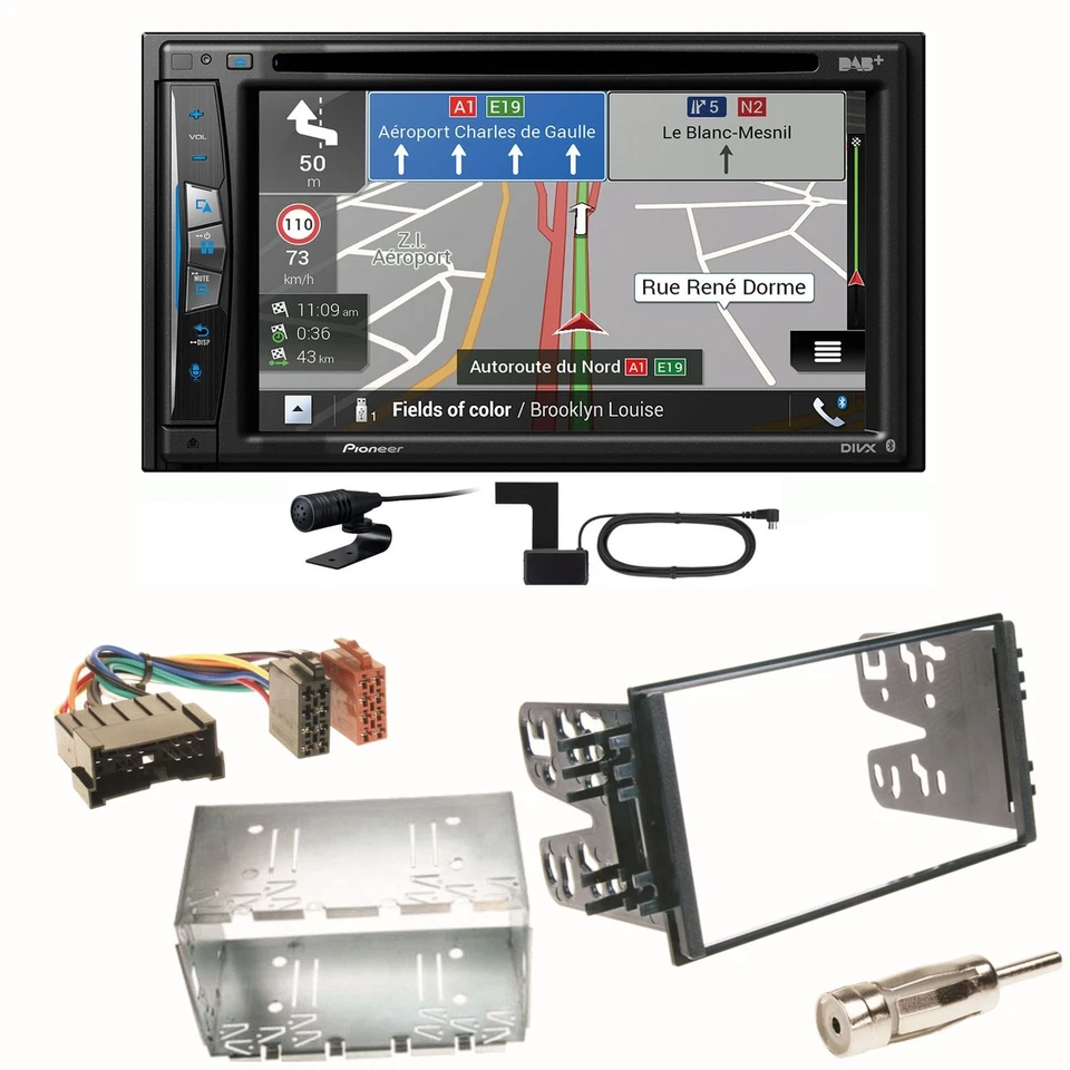 Pioneer AVIC-Z730DAB Navigation USB Einbauset für Kia Sorento JC Rio DC Carnival - Bild 1 von 1