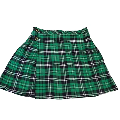 Minifalda Spencers Día de San Patricio para mujer XXL verde a cuadros plisada disfraz de fiesta Foto 1 de 4