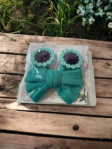 2Pcs Baby Sunglasses Headband Set Cartoon Toy Sun Flower Sunshade Glasses Solid - Picture 1 of 1