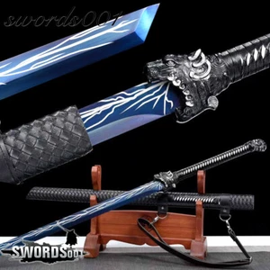 Battle Ready Broadsword Dao Sword Katana Sharp Manganese Steel Lightning Blade - Picture 1 of 11