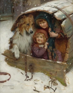 Arthur John Elsley Weatherbound Leinwanddruck 16 x 20 - Bild 1 von 4
