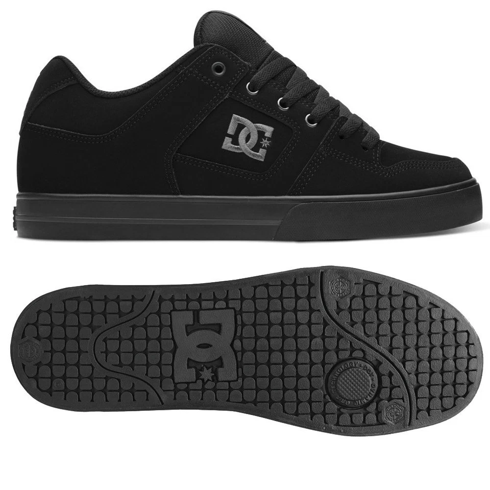 DC Pure Negro/Pirata Negro Zapatos - Imagen 1 de 1