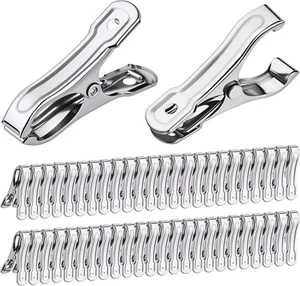 50 PCS Garden Clips, Greenhouse Clamps, Stainless Steel Greenhouse Clips for Net - Picture 1 of 12