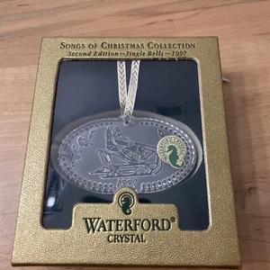 WATERFORD SONGS OF CHRISTMAS ORNAMENT - 1997 2nd EDITION JINGLE BELLS - Picture 1 of 4