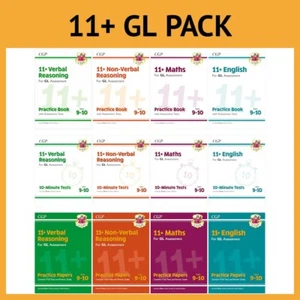 11+ GL Books Complete Pack CGP Ages 9-10 with Answers Practice Papers Tests NEW - Imagen 1 de 12