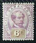 1888 Sarawak Sir Charles Brooke 6c MH SG#13 M4238