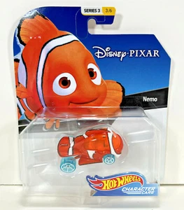 NEW Hot Wheels DISNEY NEMO ORANGE Fish Character Metal Die Cast Car Collectible  - Picture 1 of 7