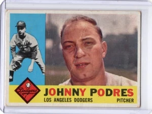 1960 Topps #425 Johnny Podres - Foto 1 di 2