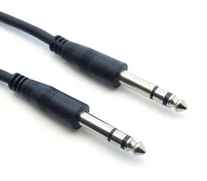 15Ft 1/4" 6.35mm TRS Male to Male M/M Stereo Dj Speaker Instrument Guitar Cable - Picture 1 of 1