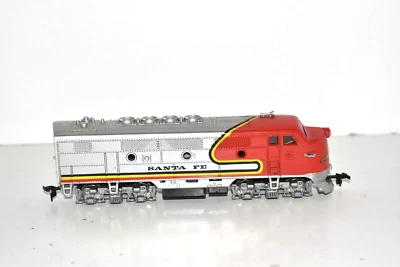 HO Scale Model Power,  F7-A Diesel Locomotive, Santa Fe Warbonnet Red, No # - Image 1 of 4