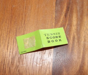 Pepper ~ #9329-4 Tennis Match: score book