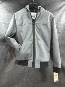 Hoody Jacket Levi's Strauss Gray Medium Faux Fur SZ Med - Picture 1 of 11