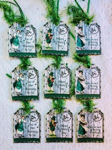 Vintage Style St. Patrick's Day~9 Gift Hang Tags~Journal~Scrapbook~Ornament~451R - Picture 1 of 1