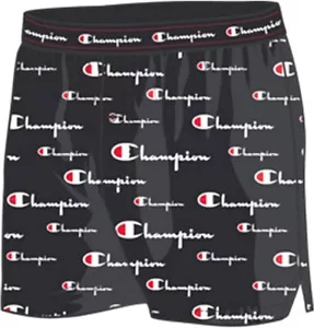 Boxer Champion Uomo Atletica Blocco Logo Stampa Scritta Nero Tessuto Piccolo - Foto 1 di 2