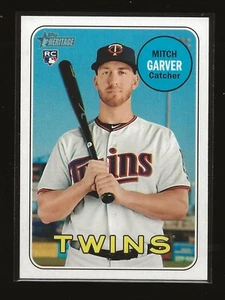 2018 Topps Heritage High Number Mitch Garver Minnesota Twins RC (#529) B - Picture 1 of 2