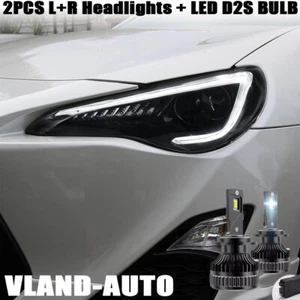 LED Headlights Fit 12-20 Toyota 86 GT86 Subaru BRZ Scion FR-S with D2S LED Bulb - Picture 1 of 19