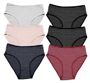 Confezione Multipla Slip Mutande Pantaloni Colori Elasticizzato Lycra Cotone Morbido Mutande UK - Foto 1 di 3