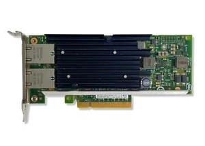 Adaptador de red convergente Intel X540-T2 de doble puerto RJ-45 10GbE PCIe de bajo perfil - Imagen 1 de 4