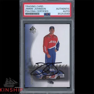 Jimmie Johnson signed 2000 Upper Deck SP Rookie Card PSA DNA Slab Auto C3211 - Picture 1 of 1
