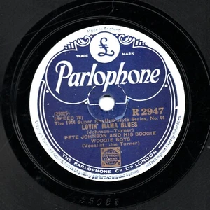 Pete Johnson / Big Joe Turner 78 Lovin' Mama Blues / Cafe Society Rag R 2947 E - Picture 1 of 2
