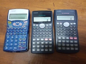 Scientific Calculator lot x3 Casio sharp rx7 100 fx82 - Picture 1 of 1