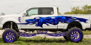 3D Dragons Car Wrap, Dragon Car Vinyl, Dragons Car 3D Graphics - Foto 1 di 12