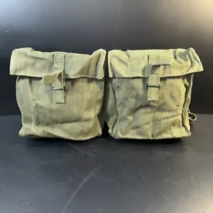 British Military Issue Olive Green 58 Pattern Webbing Kidney Pouch System - Picture 1 of 6