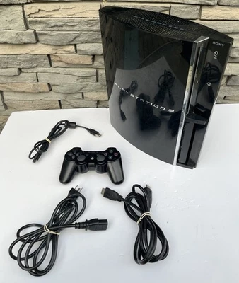 Playstation 3 Backwards Compatible Console 80GB CECHE01 Fat PS3 PS2 PS1 Works - Image 1 of 4