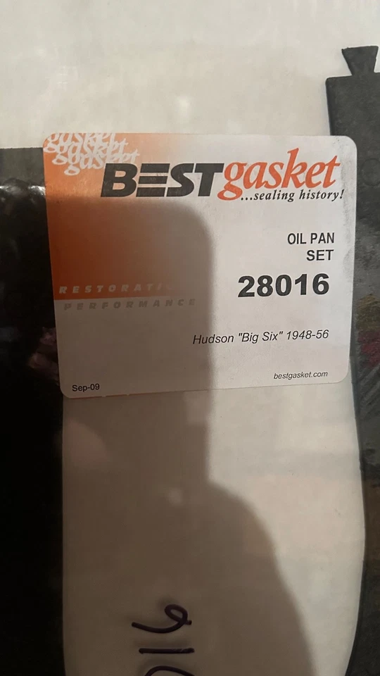 Junta de cárter de aceite, Hudson."Big Six" 1948-1956 Foto 1 de 1