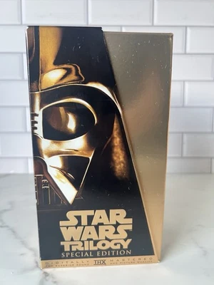 Star Wars Original Trilogy Special Edition Gold Box Set VHS 1997 Pristine Cond. - Image 1 of 4