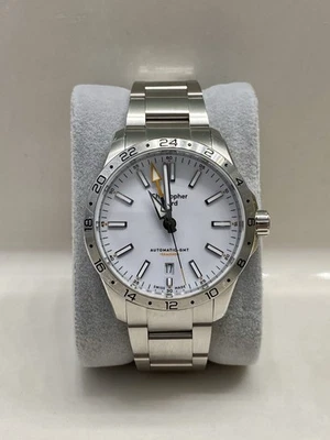 Christopher Ward C63 Sealander GMT 39mm White Dial Box and Papers - Image 1 of 4