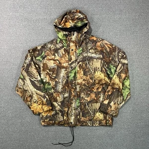 Walls Water-Pruf RealTree Advantage Timber Camo Hooded Jacket Size Medium - Picture 1 of 7