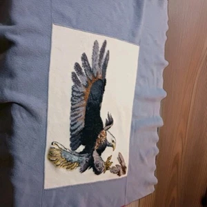 Needlework eagle rabbit hunter prey complete xl 55x50 Rustic Cross My Hear - Picture 1 of 12
