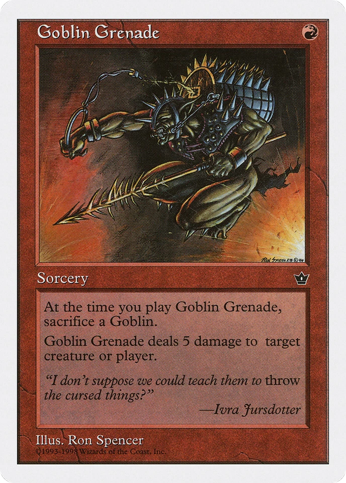 Goblin Grenade #29 (Damaged) Anthologies ATH Magic MTG - Image 1 of 1